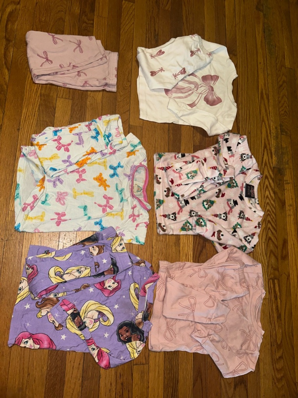 Disney Princess Purple and Pink Kids Pajama Set - Mixed Characters